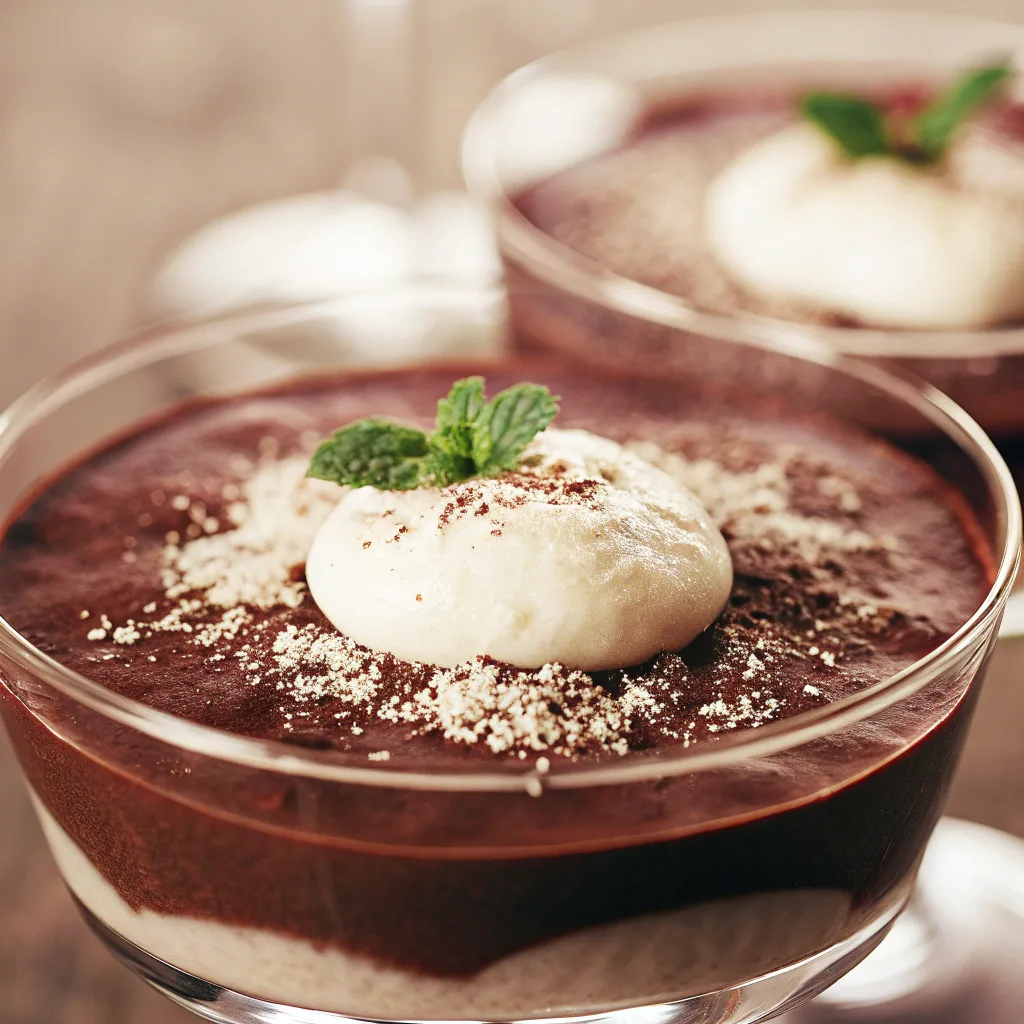 Avocado Chocolate Mousse with Coconut Whip