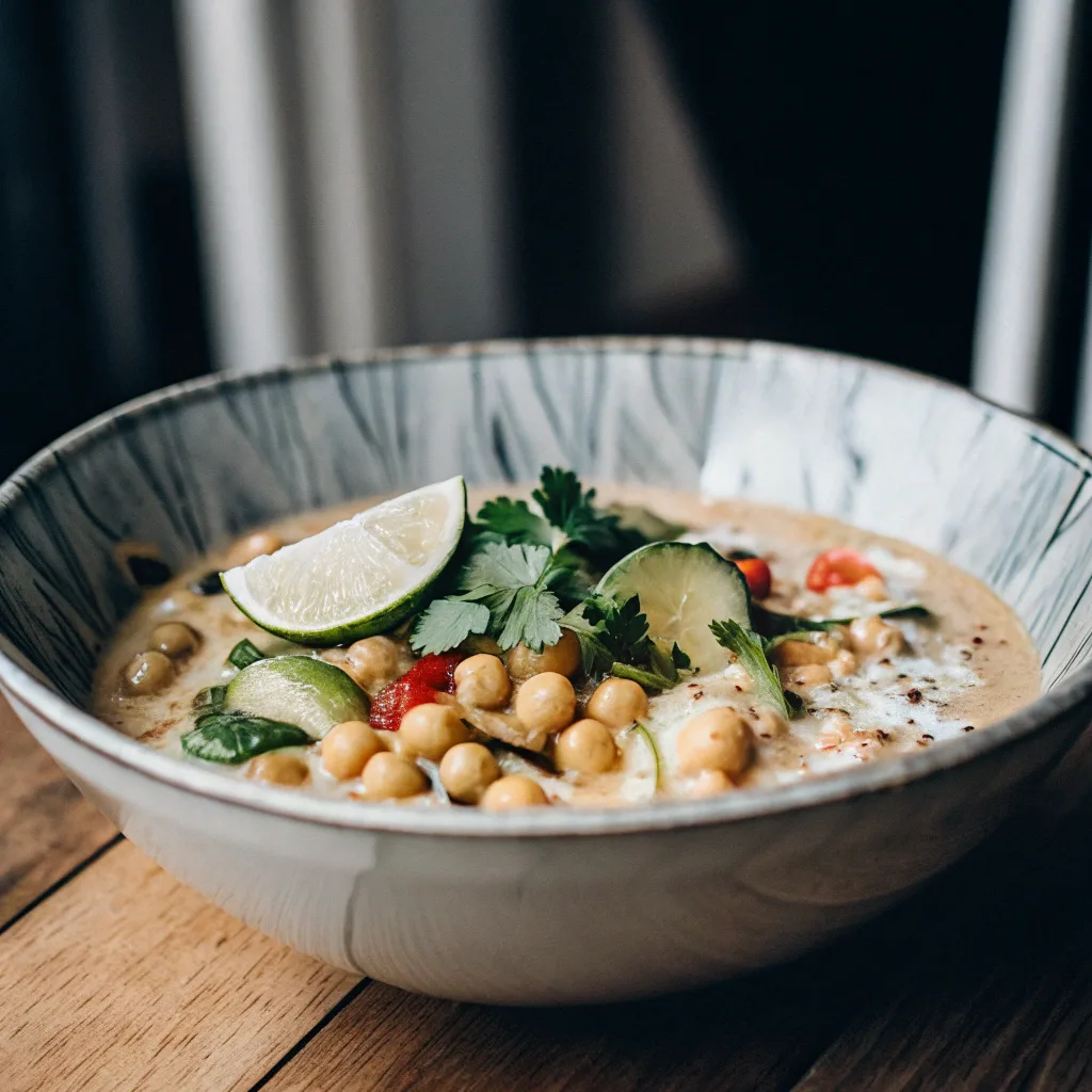 Creamy Thai coconut chickpea curry