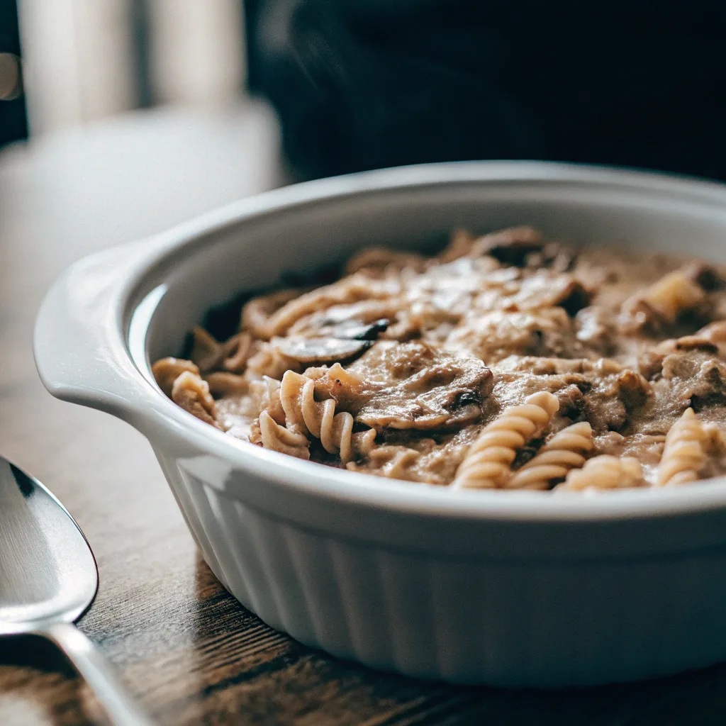 Creamy Vegan Mushroom Stroganoff