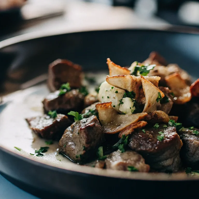 Garlic Butter Steak Bites with Crispy Bacon