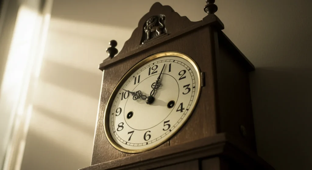 A clock counting down until it's time to eat.