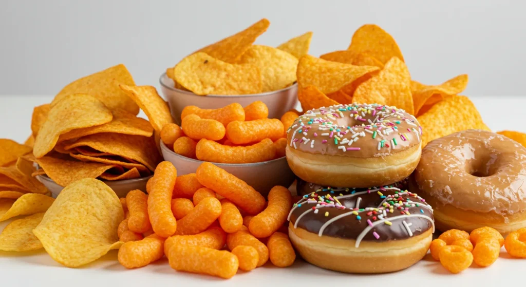 Processed foods, delicious but still processed