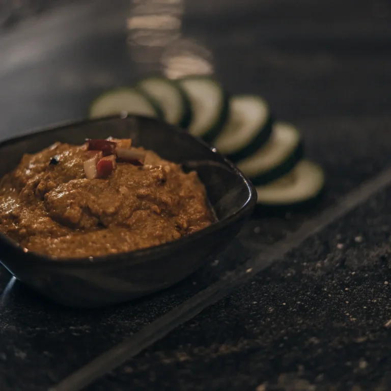 Roasted Red Pepper and Eggplant Dip - Baba Ghanoush Twist