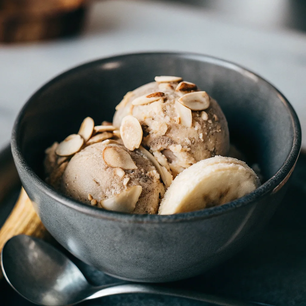 Banana Almond Butter Ice Cream