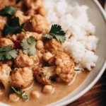 Vegan Cauliflower Coconut Chickpea Curry