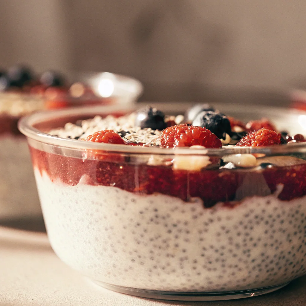 Chia Berry Jam Pudding
