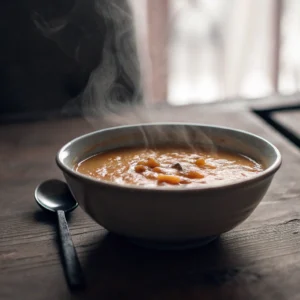 Creamy Sweet Potato and Red Lentil Soup