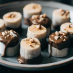 Frozen Banana Bites with Dark Chocolate and Almond Butter