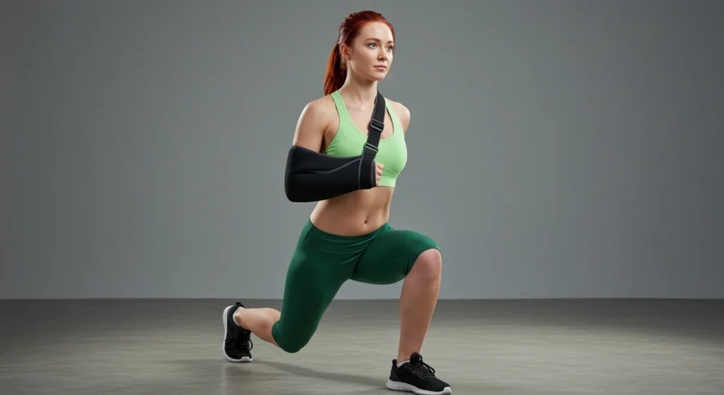 Can't use your arm? You can still work out.