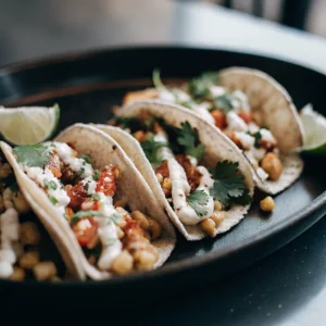 Elote Inspired Vegan Mexican Street Corn Tacos