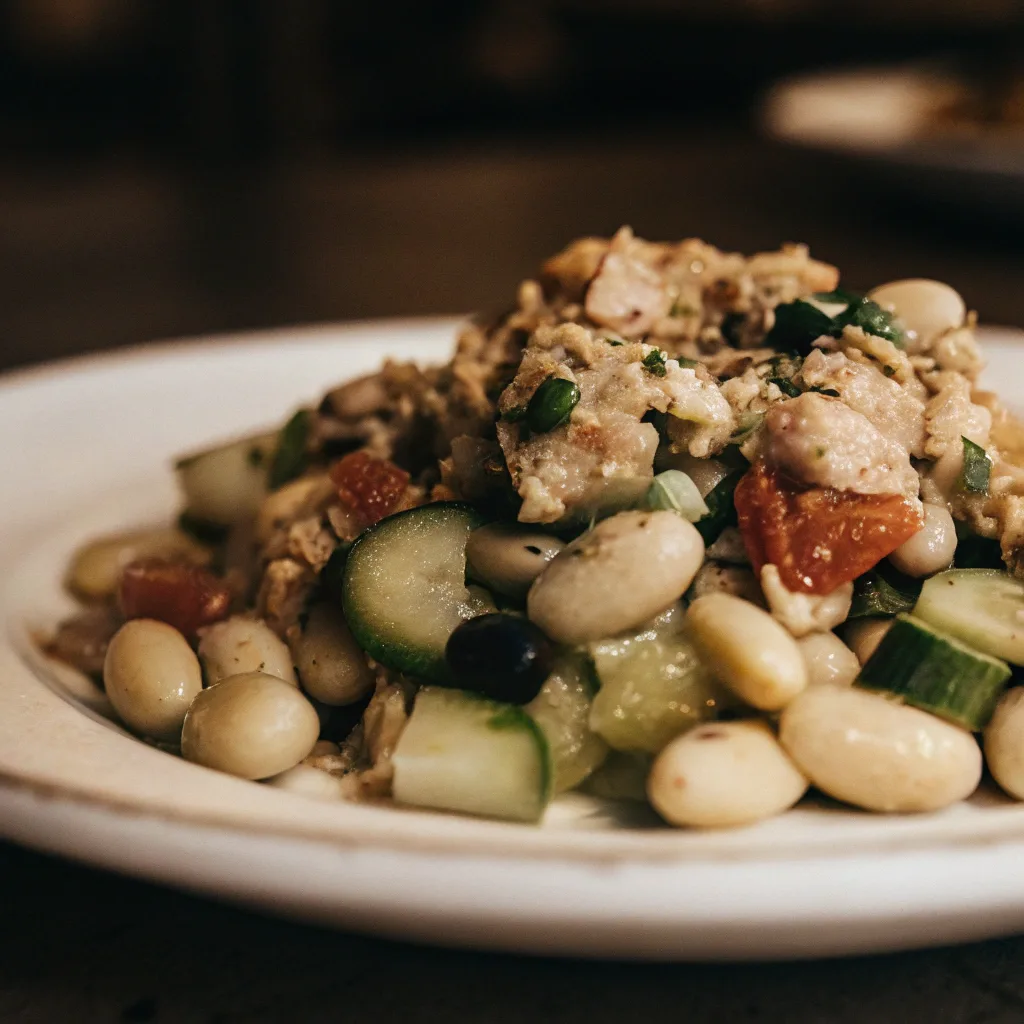 Mediterranean White Bean Tuna Salad