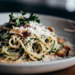 Zoodle Carbonara with Pancetta